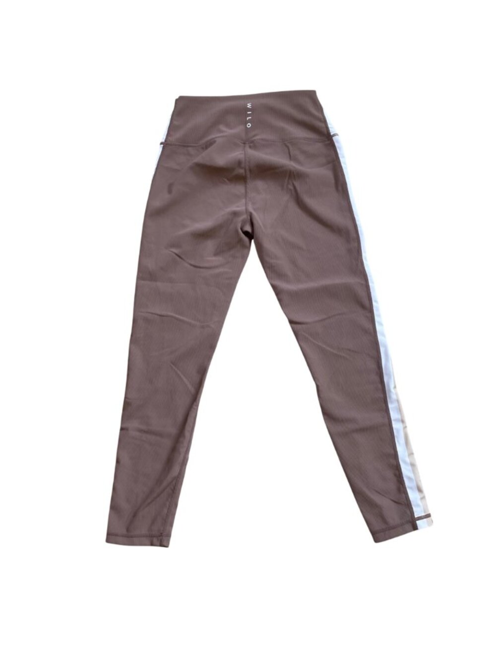 Wilo High-Waisted Yoga Leggings Taupe Beige White Women's medium - Picture 7 of 11